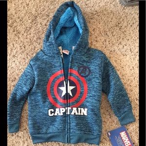 Marvel Captain America hooded sweatshirt NWT!